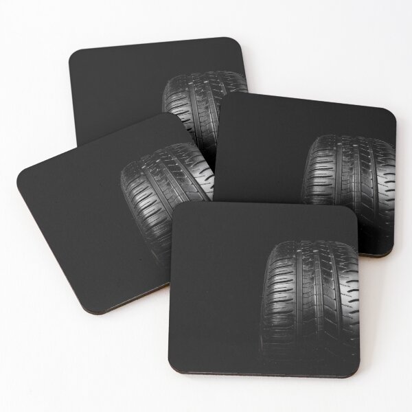 Item preview, Car tyre isolated on a black background designed and sold by Ben Gingell.