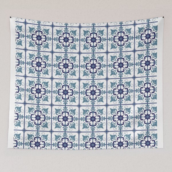Item preview, Greek Tiles, Blues and White Pattern designed and sold by azule1.