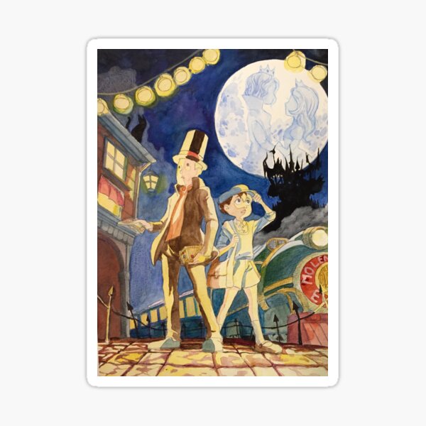 Professor Layton und die teuflische Kiste FanArt Sticker