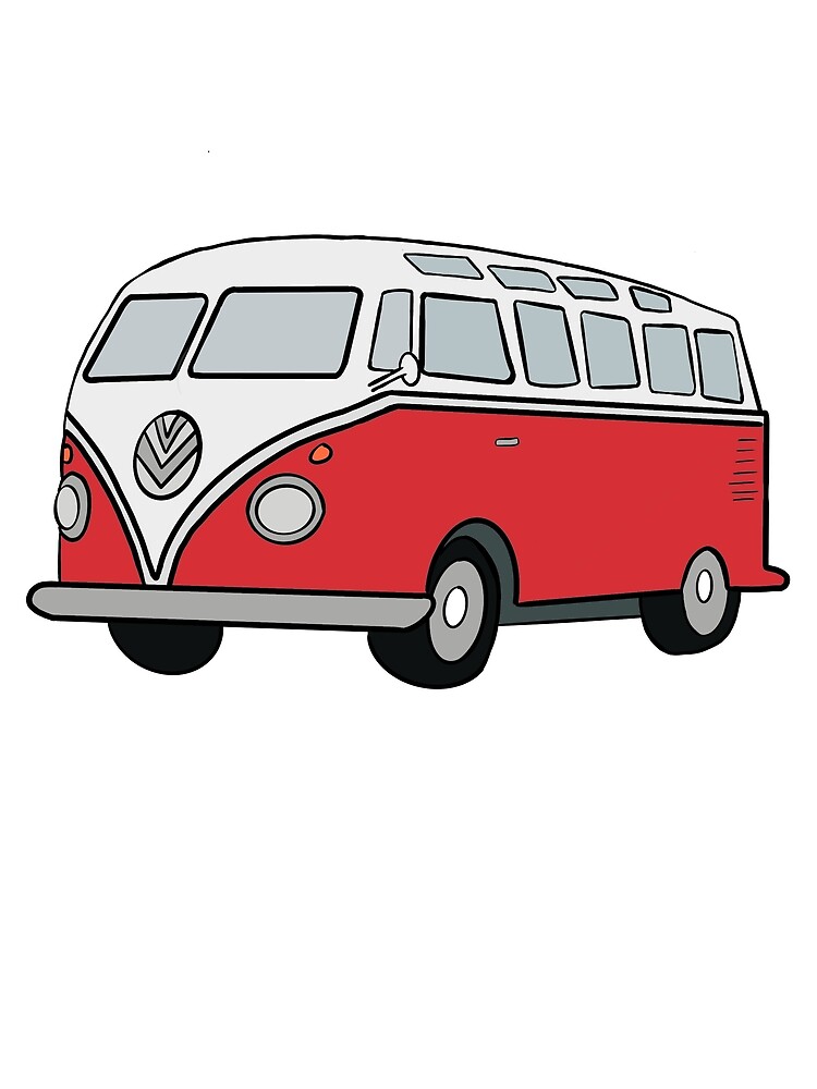 red hippie van