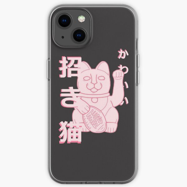 Kawaii Maneki Neko - Kanji set iPhone Soft Case