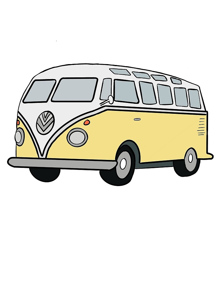 yellow hippie van