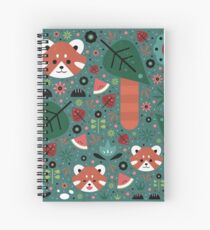 Red Panda & Cubs Spiral Notebook