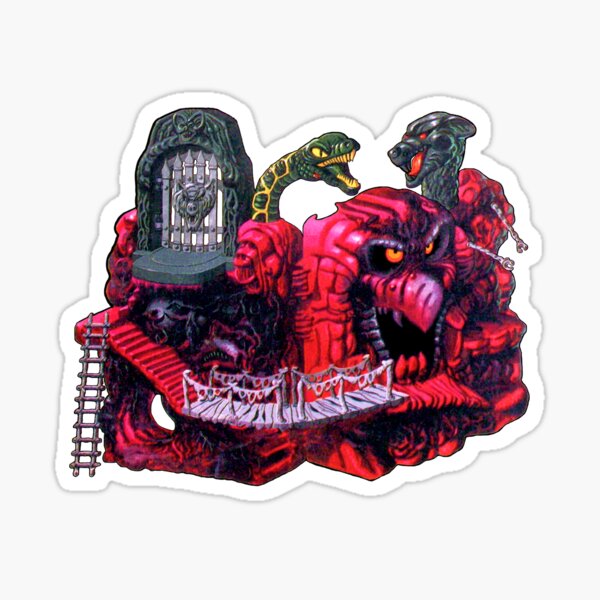 Retro - SNAKE MOUNTAIN - Evil Stronghold of Skeletor Sticker