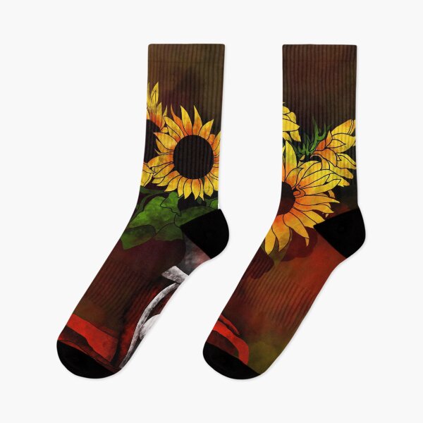 Item preview, Sunflowers in a vase on dark background designed and sold by Patricia Piotrak.