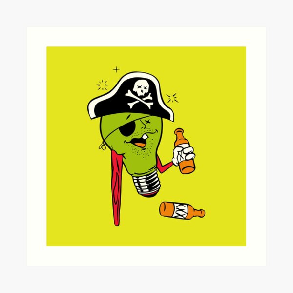Stumpy the pirate Art Print