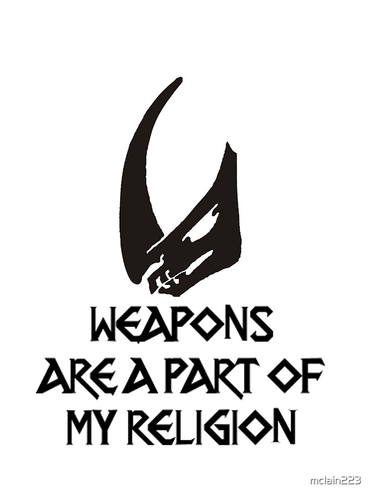 "Din Djarin weapons are a part of my religion." Poster by