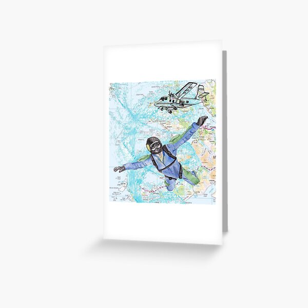 Parachutisme Carte de vœux