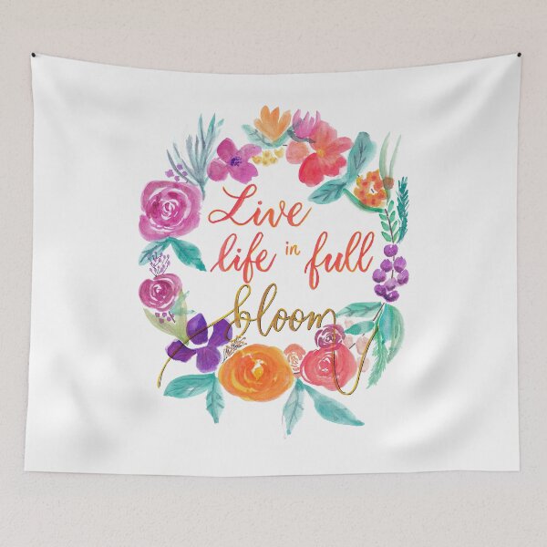 Item preview, Live Life in Full Bloom designed and sold by agapedesign.