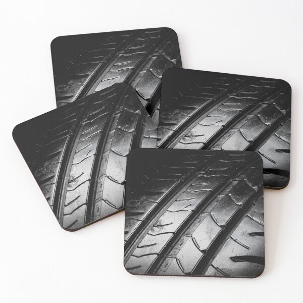Item preview, Car tyre isolated on a black background designed and sold by Ben Gingell.