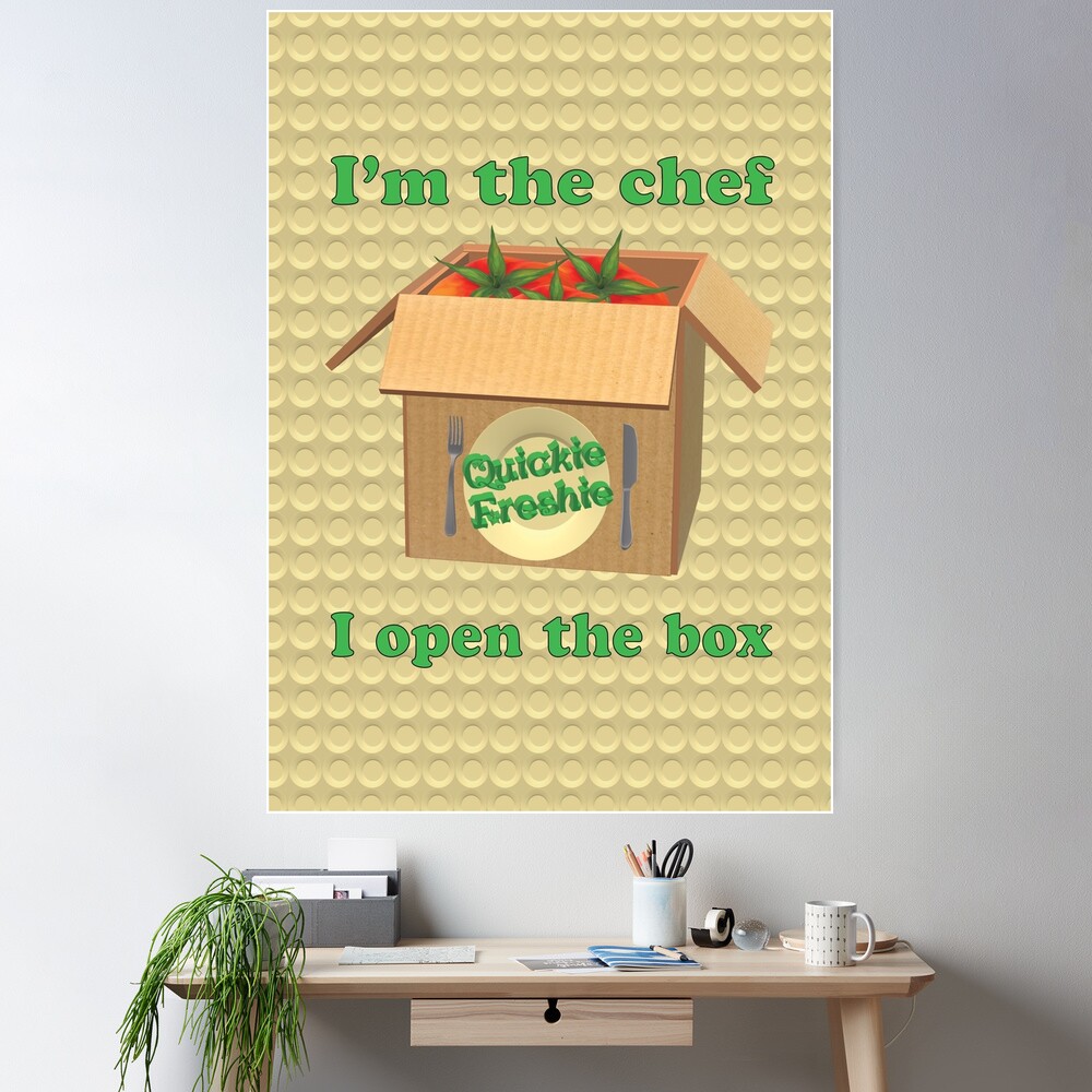 Boxed Meals. Cooking in the 21st Century. Poster