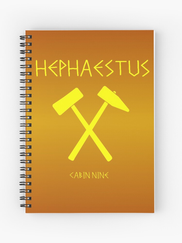 Percy Jackson Cabin Nine Hephaestus Spiral Notebook By Sarahgrant Redbubble