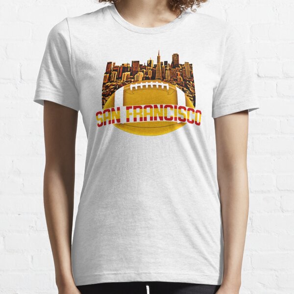 San Francisco Skyline Red Gold Essential T-Shirt