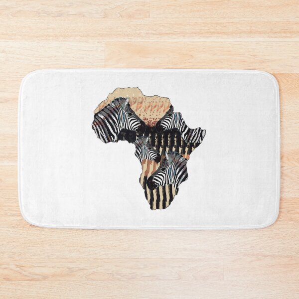 Item preview, Zebras dark on Africa map designed and sold by Againstallodds.