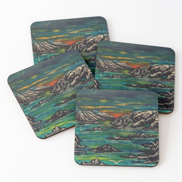 Item preview, Evening sunset at coast designed and sold by George Hutton Hunter.