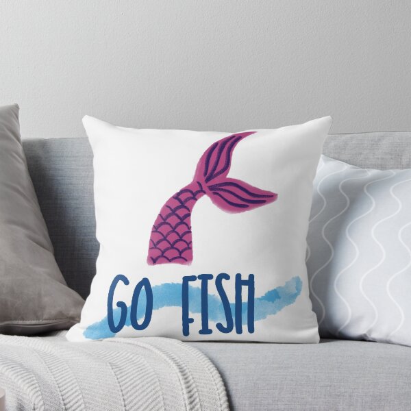 Item preview, Go fish mermaid print designed and sold by Powellepb.