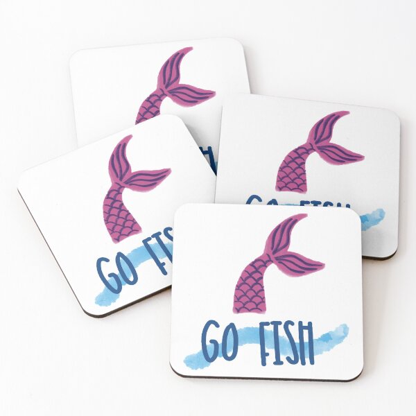 Item preview, Go fish mermaid print designed and sold by Powellepb.