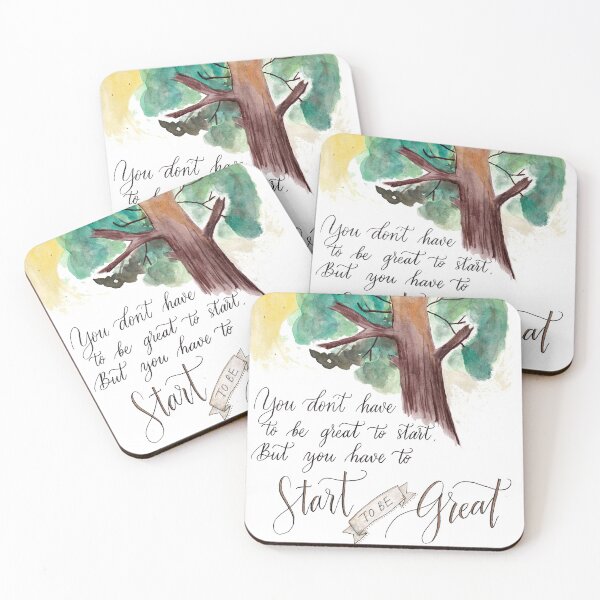 Item preview, You don’t have to be Great to Start. But you have to Start to be Great. designed and sold by agapedesign.