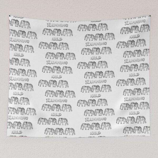 Item preview, Elephant Herd Running wild designed and sold by Againstallodds.