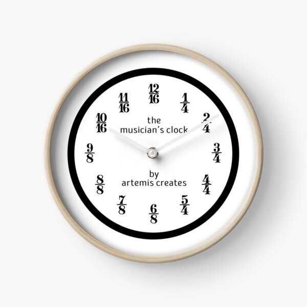 The Musician's Clock (Clock Only) Clock