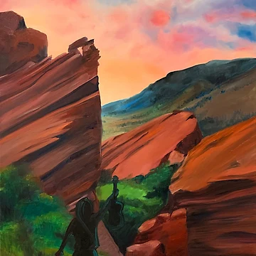 Artwork thumbnail, Red Rocks by WyoClements
