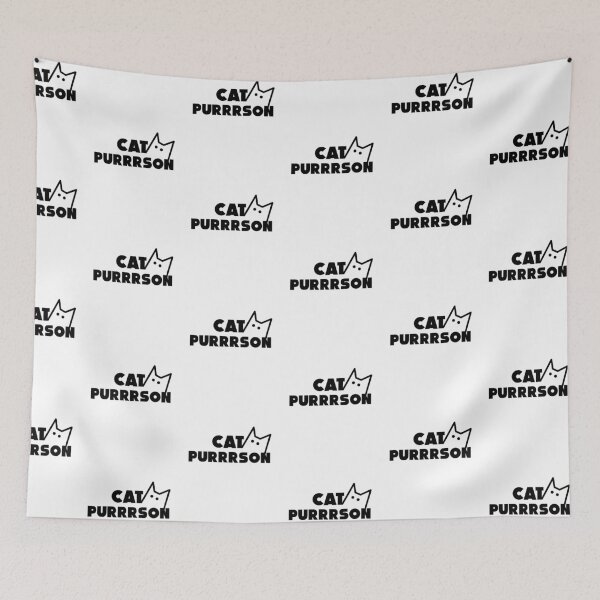 Item preview, funny cat purrrson- cat person designed and sold by Ella's  Doodles And Designs.