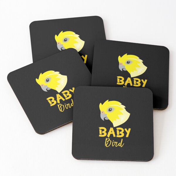 Item preview, BABY BIRD White yellow cockatiel with matching PAPA bird and MAMA bird designed and sold by jazzydevil.