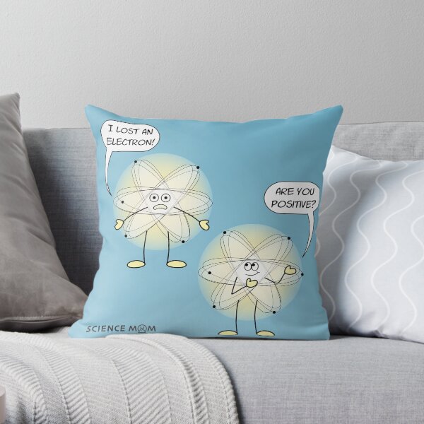 Electrons Throw Pillow