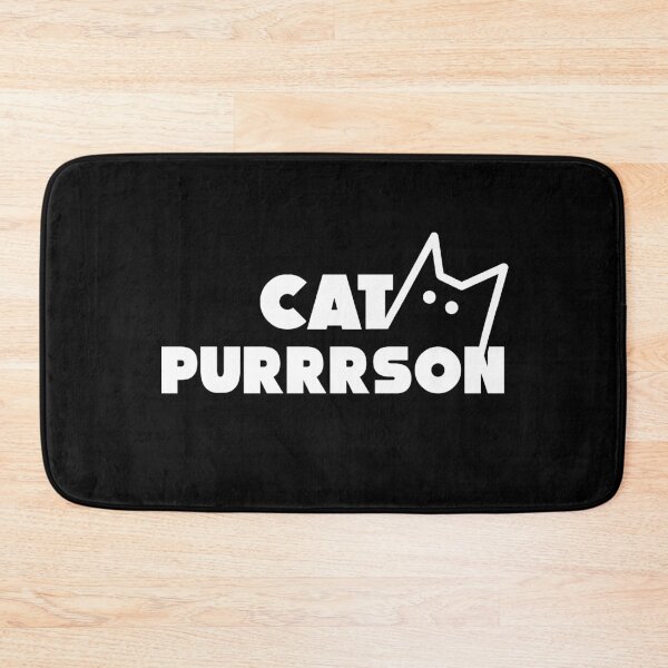 Item preview, funny cat purrrson- cat person white designed and sold by Ella's  Doodles And Designs.