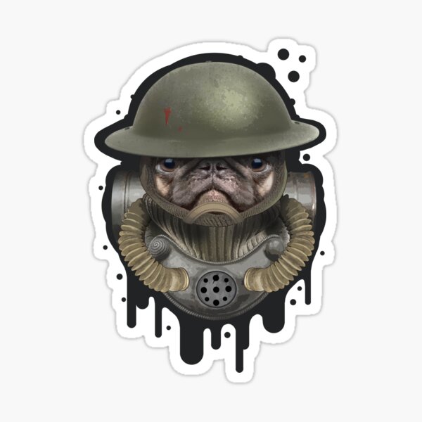 Item preview, military pug designed and sold by YMFargon.