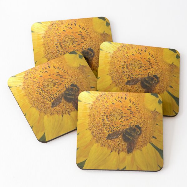 Item preview, Honey Bee on Sunflower designed and sold by JanMabryJones.