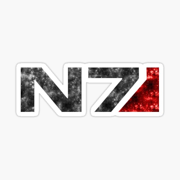 Vista previa del artículo con la obra «Mass Effect - N7 (Diseño Galaxy)», diseñado y vendido por Kamurata.