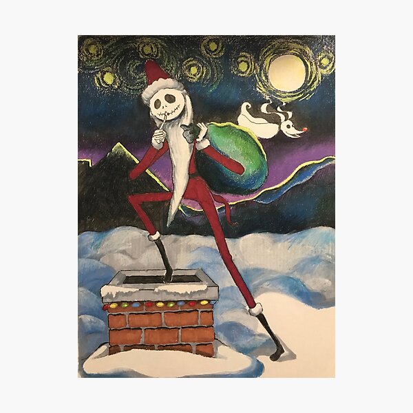 Item preview, Santa Claus Jack Skellington designed and sold by Sauceuke.
