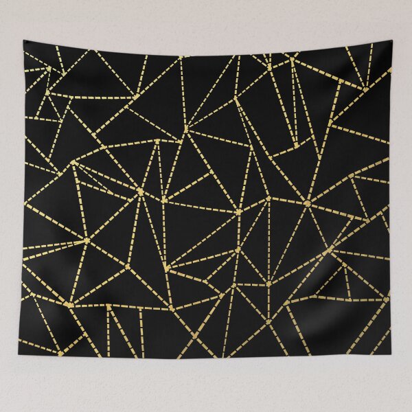 Aperçu de l'œuvre Ab Dotted Lines Gold créée et vendue par ProjectM.