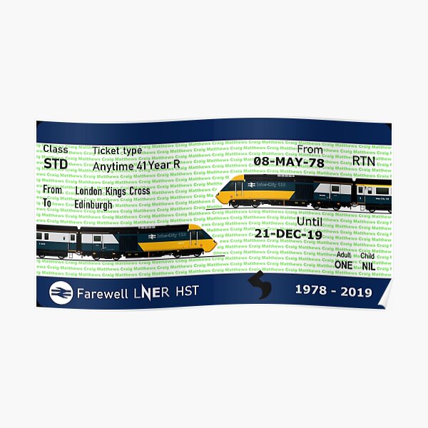 CLASS 43 INTERCITY 125 Poster