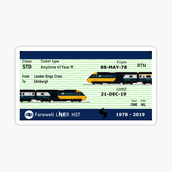 CLASS 43 INTERCITY 125 Sticker