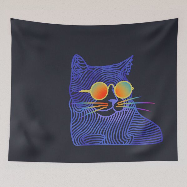 Item preview, Rainbow glasses cat designed and sold by Waggie’s.