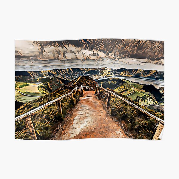 Haiku stairs, Oahu, Hawaii Poster