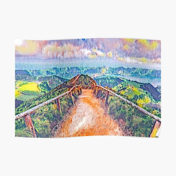Haiku stairs, Oahu, Hawaii Poster