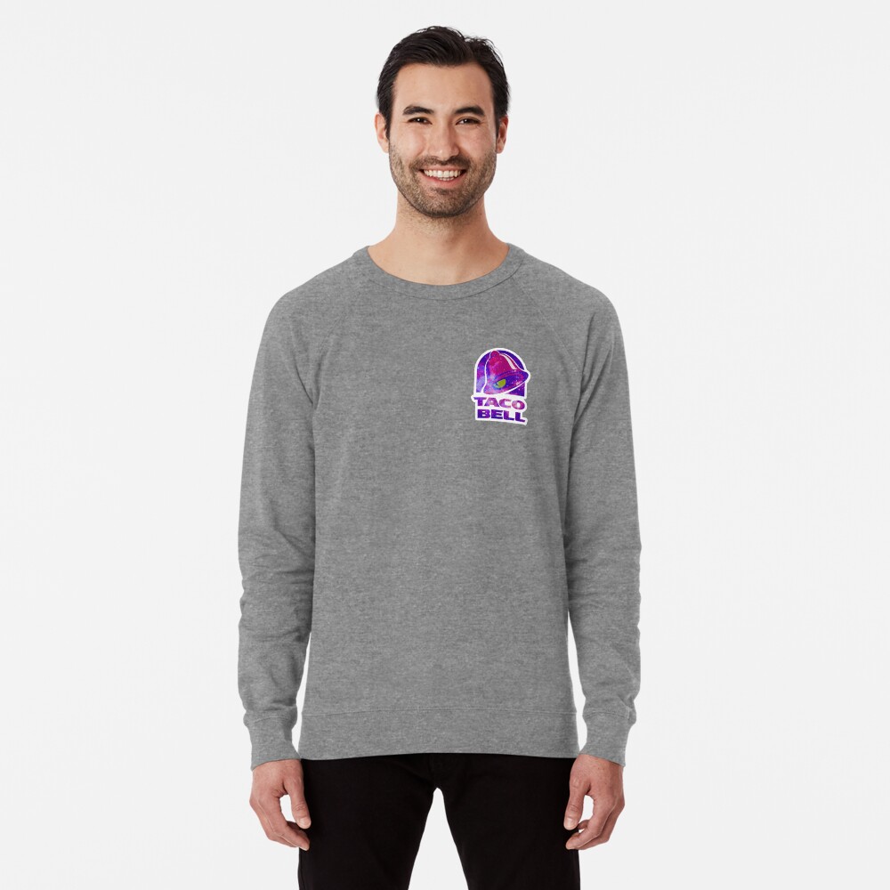 Space Taco Bell Logo Lightweight Sweatshirt By Citruline Redbubble