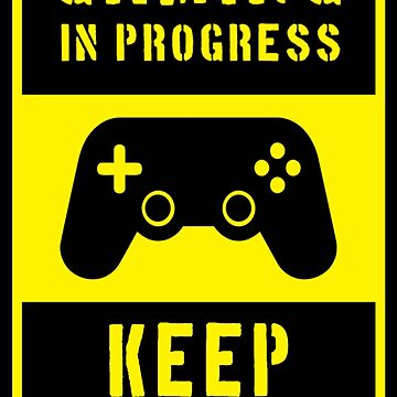Video Game Poster - Gaming In Progress, Zazzle