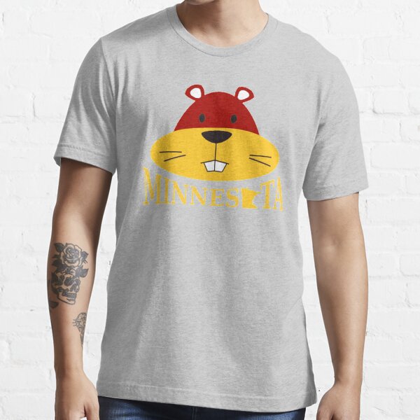 Retro MN Gopher Sports Mascot Men Women Kids Design Essential T-Shirt