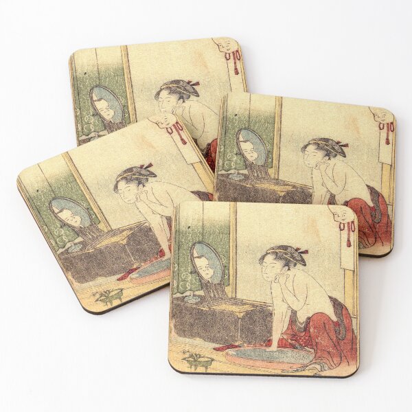 Item preview, Woman at her toilet. Hokusai designed and sold by Gotoo.