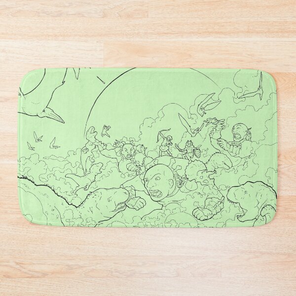 Item preview, Dinosaurs versus Giant Trolls, transparent line-art version designed and sold by rootinspiration.
