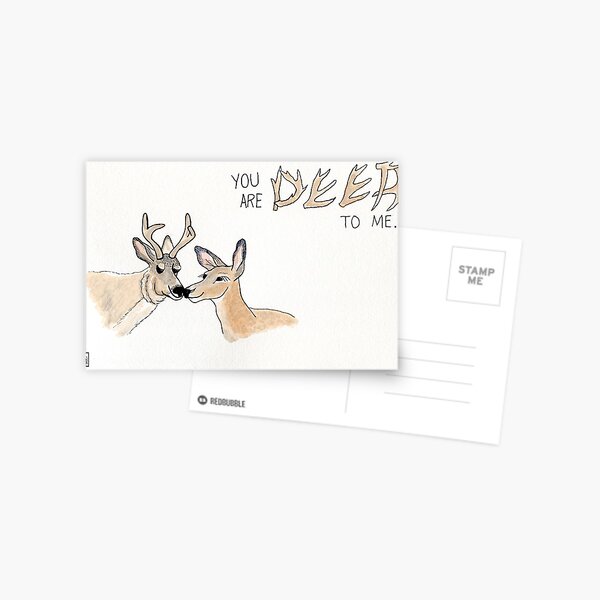 Deer to Me Postcard