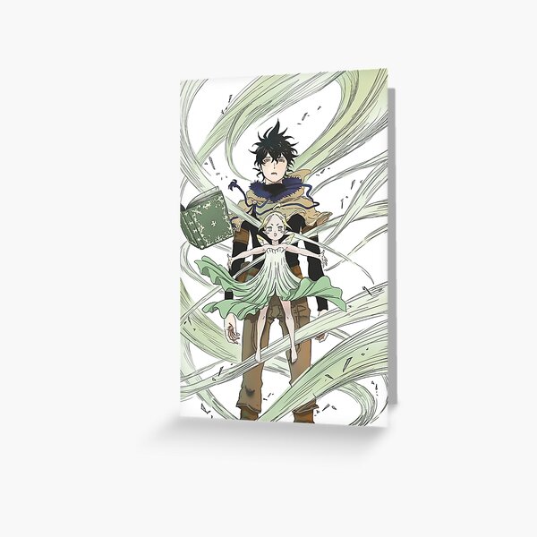 Black Clover Greeting Cards Redbubble - how to get a book in clover online roblox