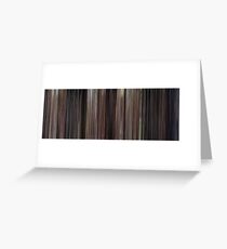 Moviebarcode: Back to the Future (1985) Greeting Card
