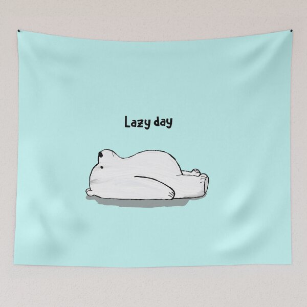 Item preview, Lazy Day Ice Bear  designed and sold by RoserinArt.