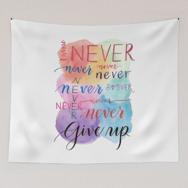 Item preview, Never Give Up designed and sold by agapedesign.