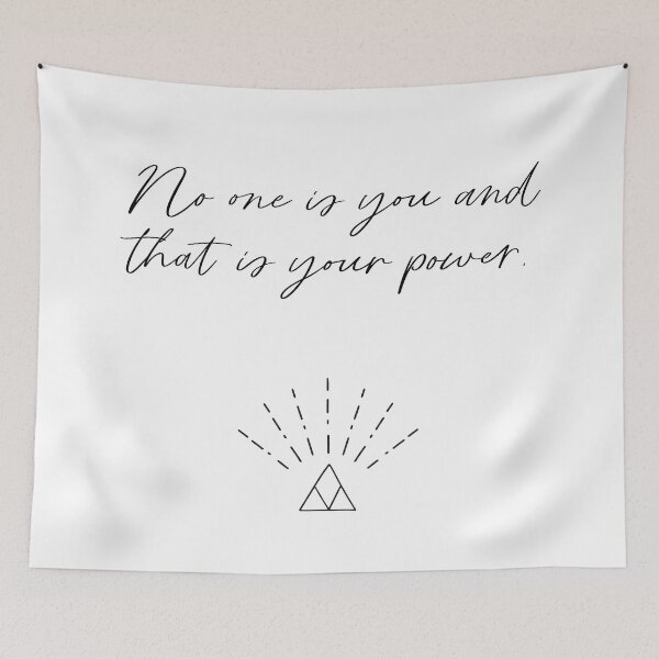 Item preview, No One Is You and That is Your Power designed and sold by fempreneurco.